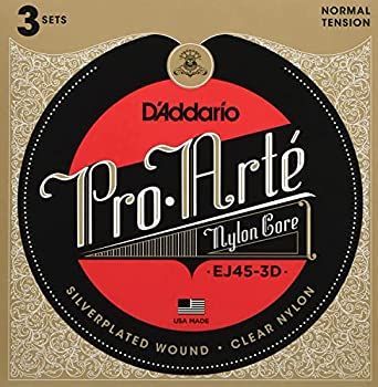 D Addario ダダリオ クラシックギター弦 プロアルテ Silver Clear Normal EJ45-3D 3set入りパック