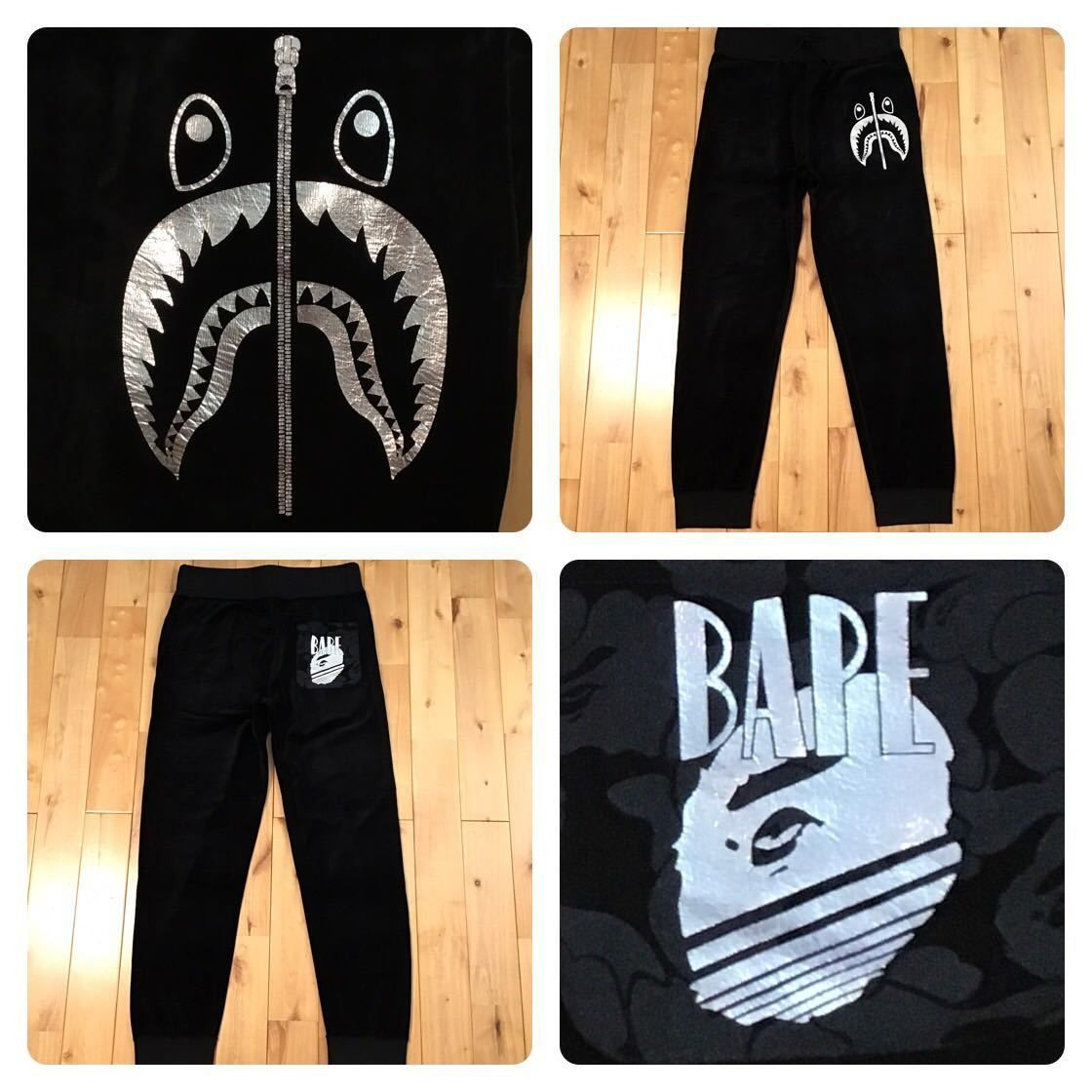 APE HEAD ベロア シャーク パンツ Mサイズ a bathing ape BAPE camo