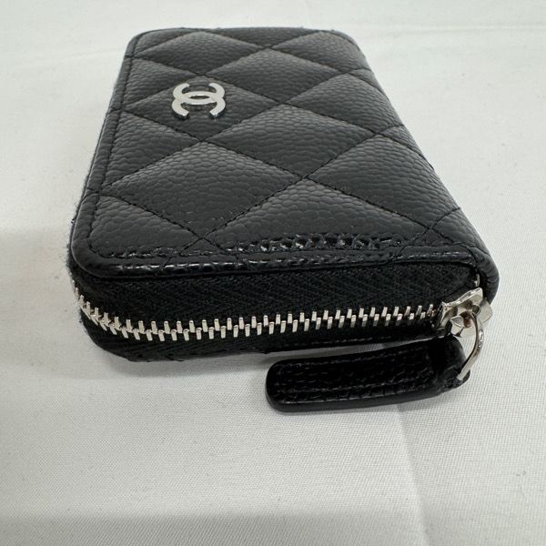 【美品】 CHANEL クラシック ジップ パース シルバー CHANEL シャネル クラシックジップコインパース キャビアスキン