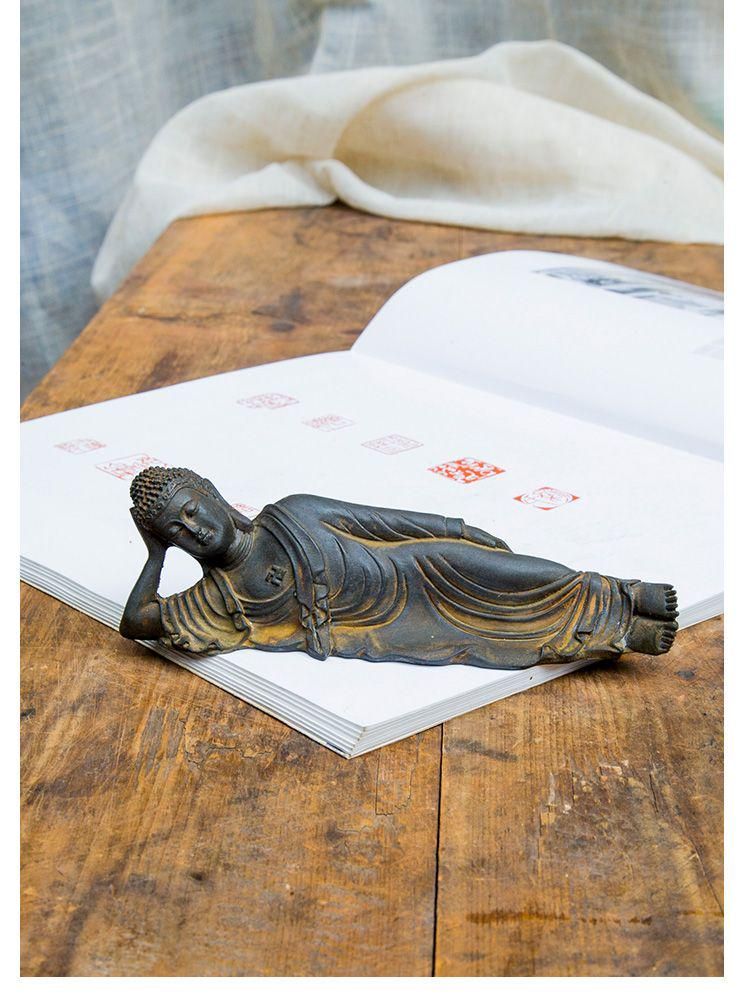 仏教美術 寝仏 置物 装飾品 工芸品 美術品 仏教美術 仏像 寝仏釈迦牟尼仏 工芸品 美術品 置物 - メルカリ