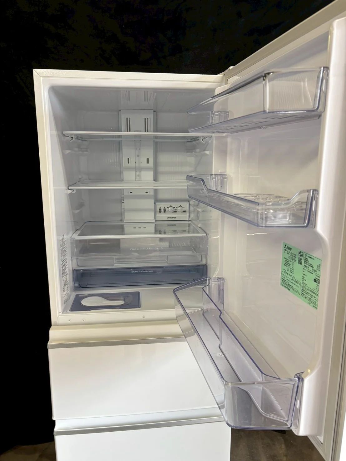 三菱 冷蔵庫 MR-CX33H-W 製 330L 右開き