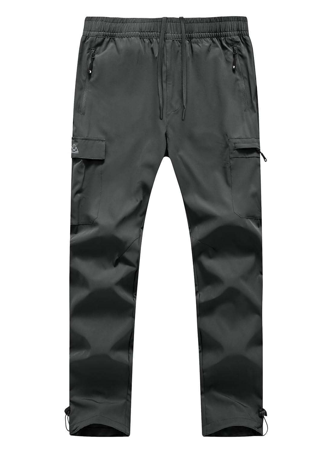 Size:M_Color:8716-ダークグレー [TBMPOY] メンズ 登山パンツ マルチポケット ゴルフウェア 速乾 撥水 スポーツウェア ウォーキン ハイキングパンツ アウトドア トレッキングパンツ ストレッチ ロングパンツ 春秋夏用 （8716-ダー