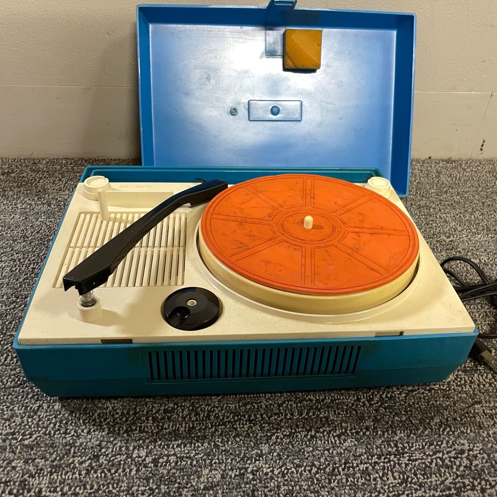 takt TP-30S ポータブルレコードプレーヤー ブルー - メルカリ