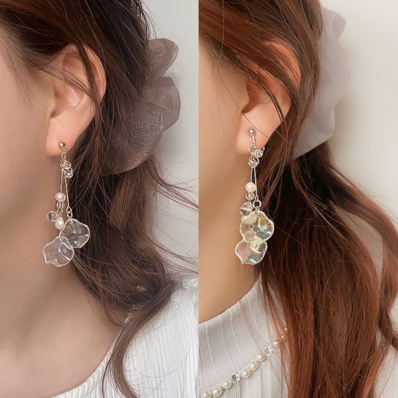 ロングセラー♡《304ステンレス 24kgp》ハンドメイドピアス オーロラ