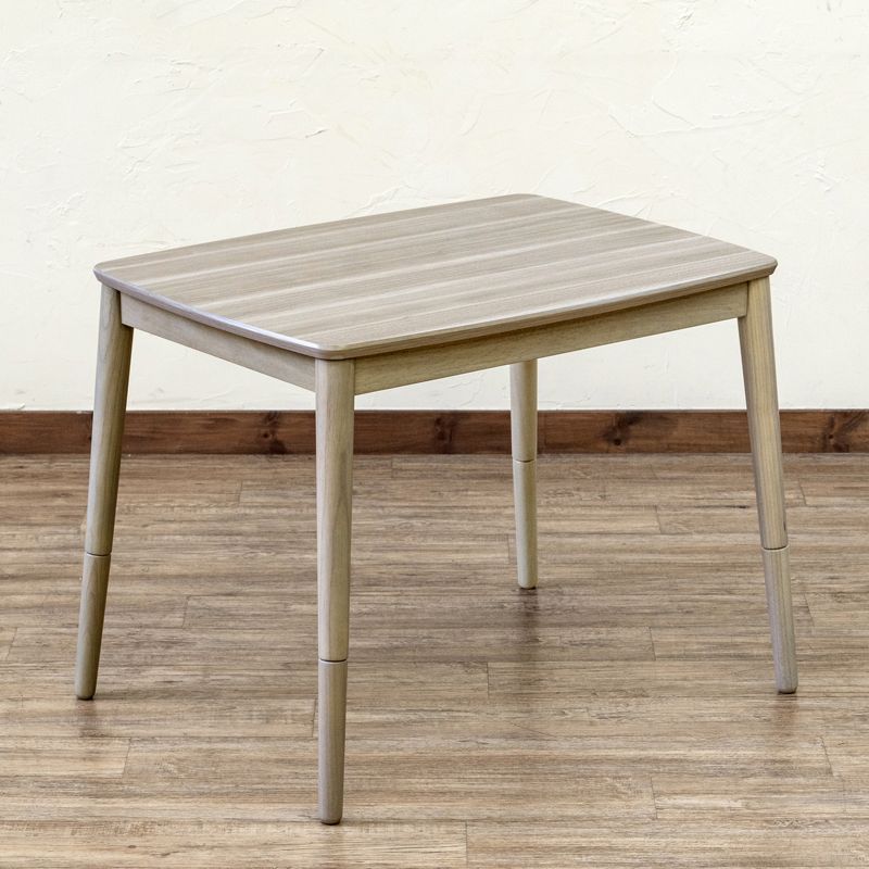 2Way こたつテーブル 80×60cm 継脚 20センチ 高さ42cm 62cm 2段階 長方形 ナチュラル NA ねじ込み 脱着簡単 Abell 510W 石英管 KJO-01NA こたつテーブル MARWIL-DEMENAGEMENTS_CH