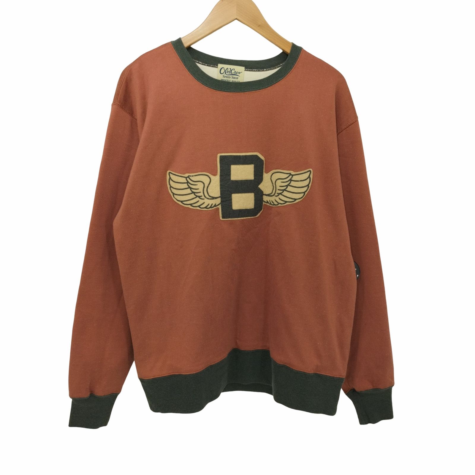 オールドクロウ OLD CROW 23AW WINGED B - DOUBLE FACE JERSEY メンズ  L