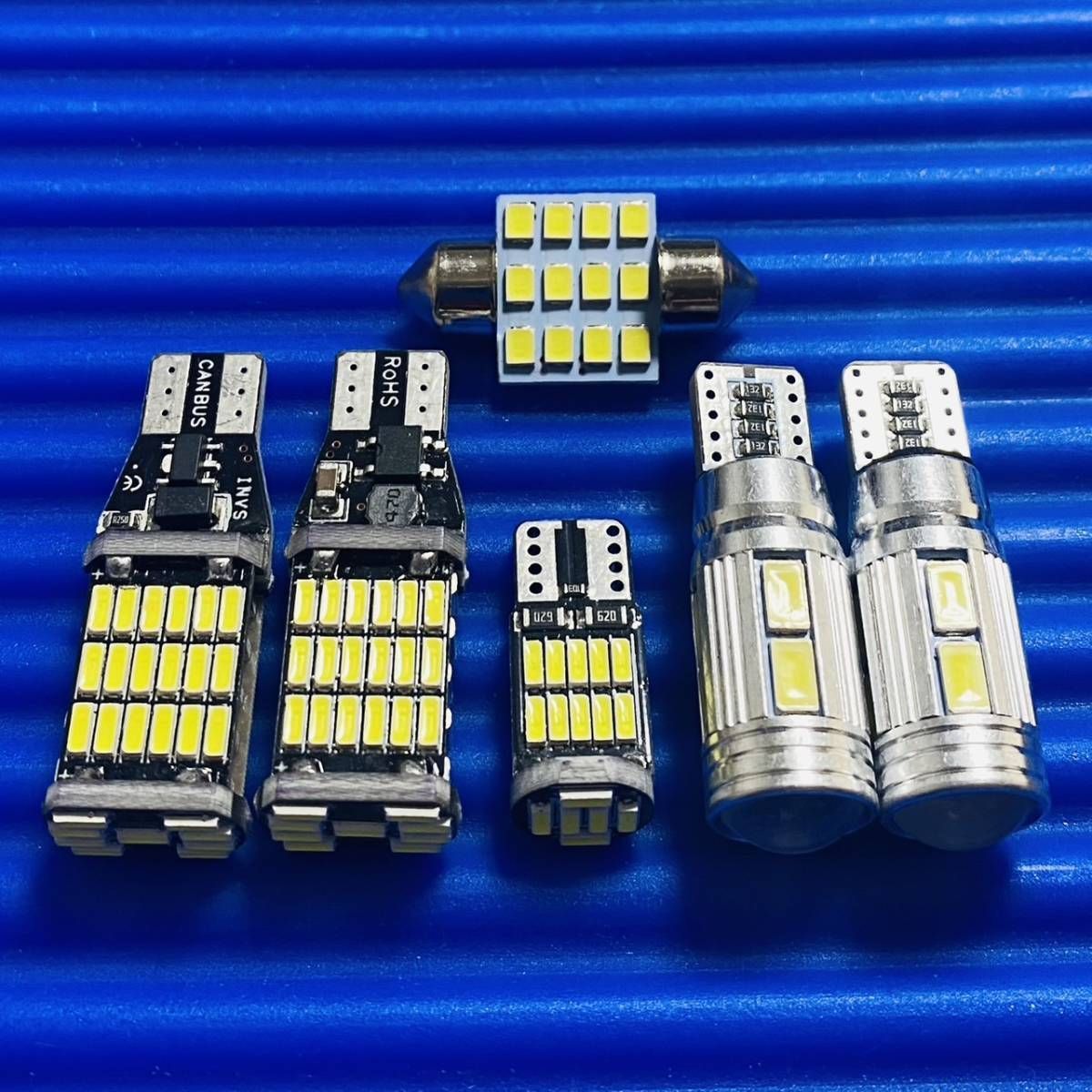 エッセ カスタム L235S L245S 超爆光！ T10 LED ルームランプ バックランプ ナンバー灯 6個セット ホワイト ダイハツ カー用品  パーツ