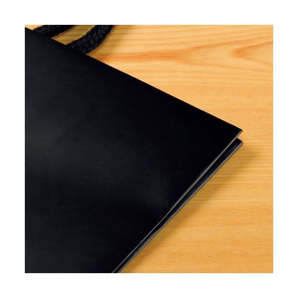 まとめ TANOSEE マットコート手提げ袋 ミニ ヨコ150×タテ170×マチ幅70mm ブラック 1パック 10枚 ×10セット