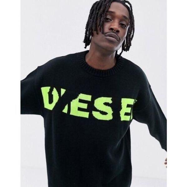 ディーゼル DIESEL ニット K-LOGOXNEW KNIT セーター ブラック M