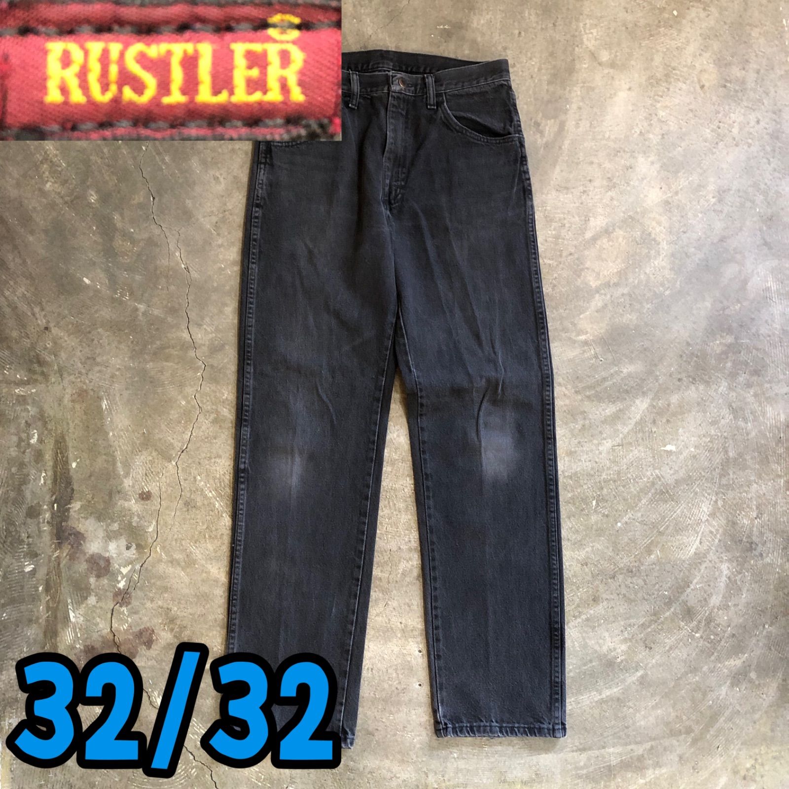 6T5540 RUSTLER ブラックデニム　ジーンズ　アメカジ　古着 T5540 RUSTLER ブラックデニム ジーンズ アメカジ 古着 - メルカリ