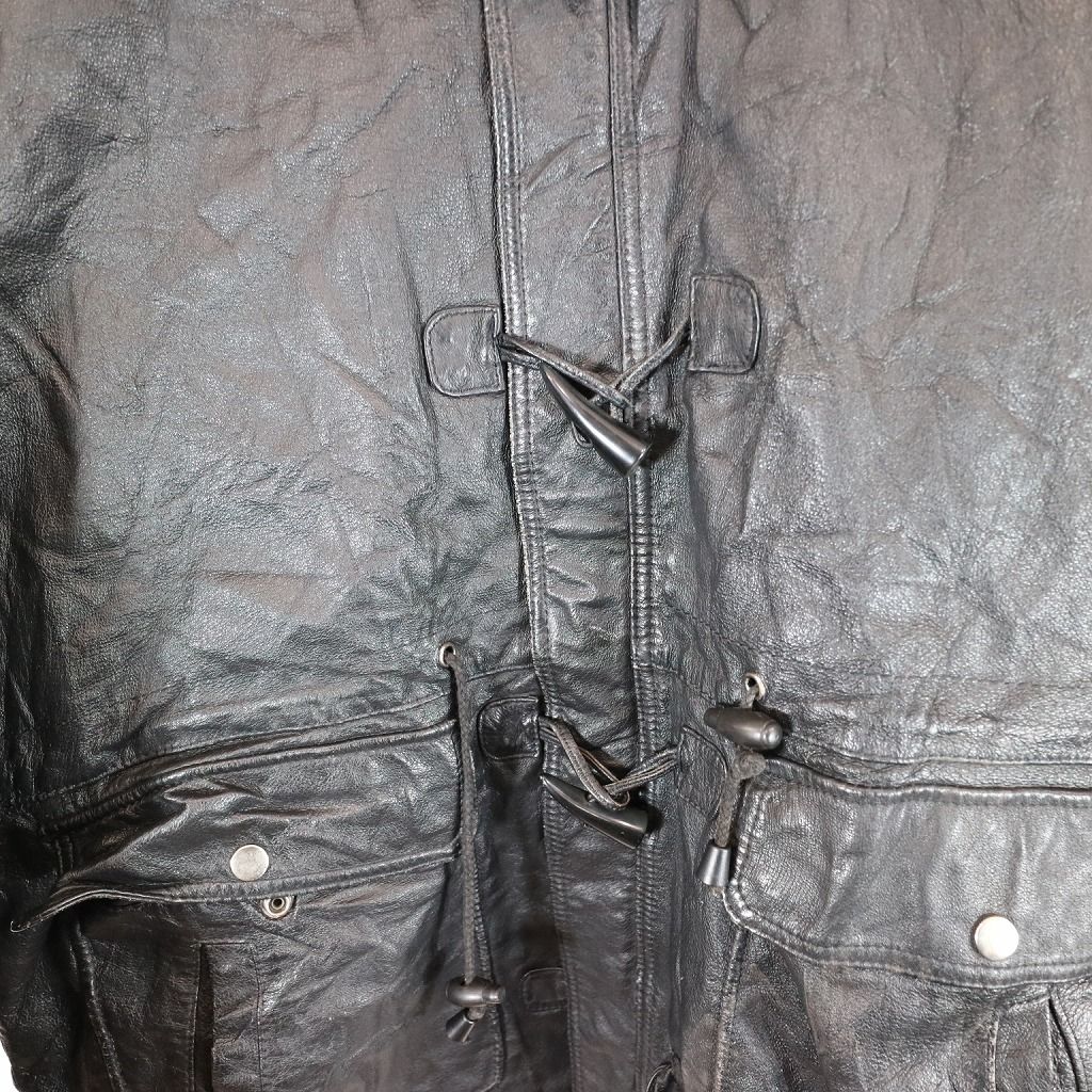 Wilsons Leather レザーダッフルコート ブラック 90s Wilsons Leather レザーダッフルコート ブラック 90s