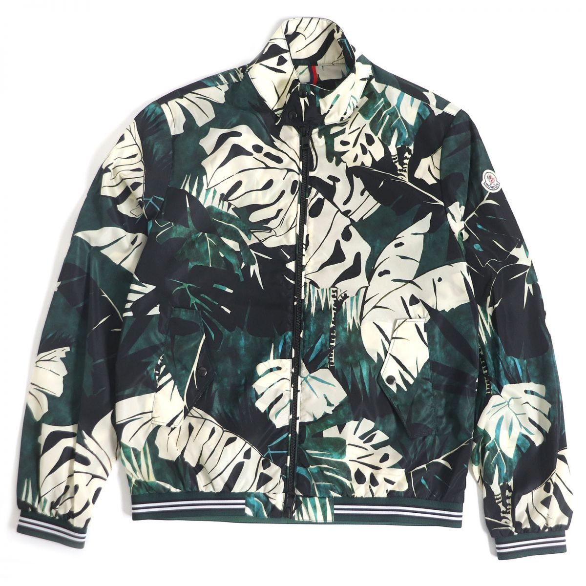 極美品□MONCLER/モンクレール LAMY ボタニカル リーフ 総柄 WZIP 