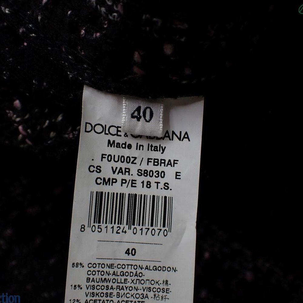 ドルチェアンドガッバーナ D&G ツイード ジャケット ロング コート 花  