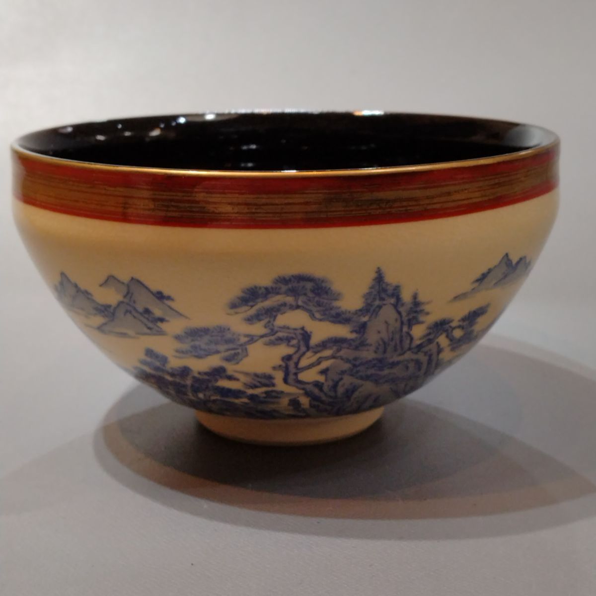 数寄碗 加藤貴山 作 抹茶茶碗 金彩絵付 茶道具 8客セット １客 割れあり IMPECCABLEHEALTHCARESERVICES_COM