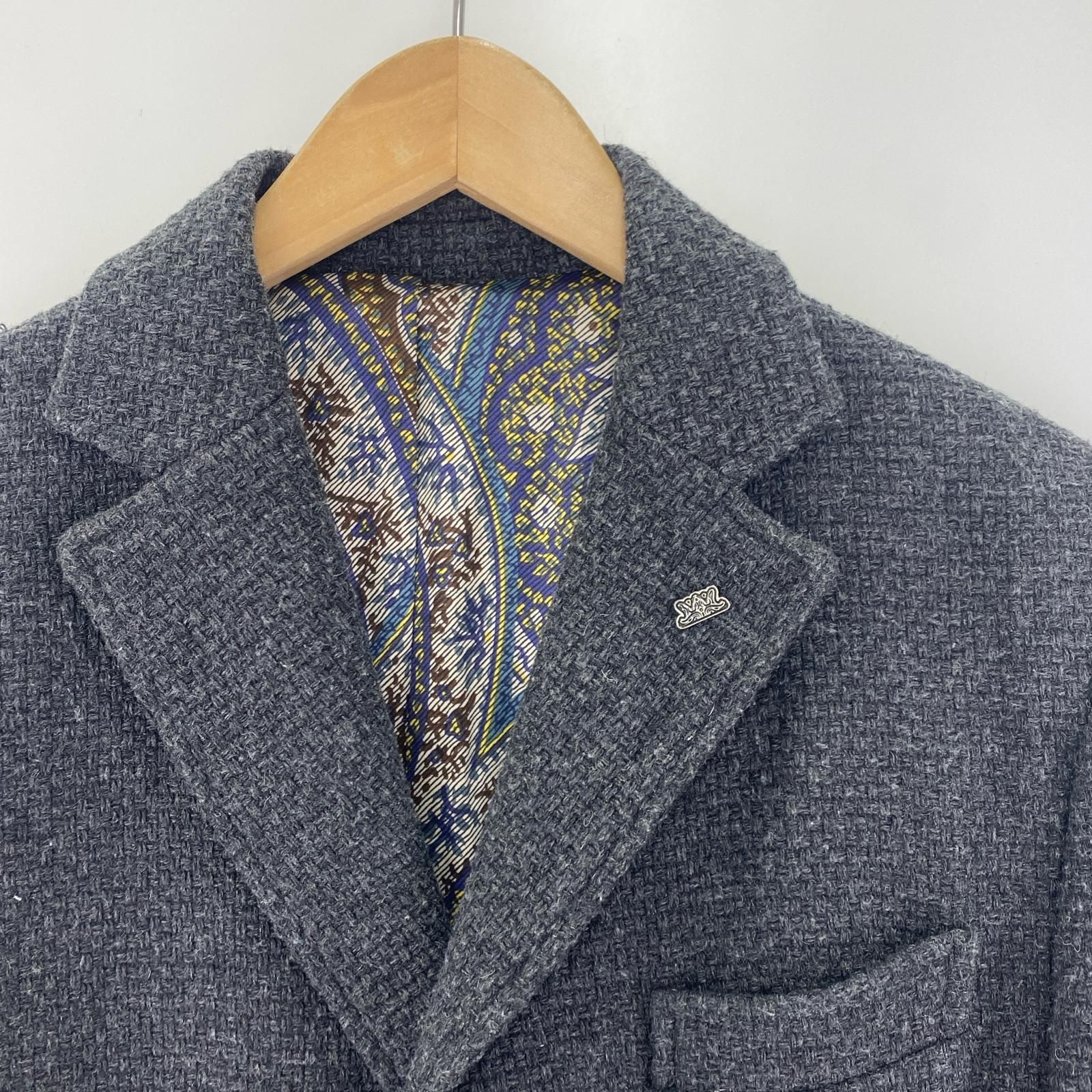 Barbati バルバッティ ウール混コート size48 グレー