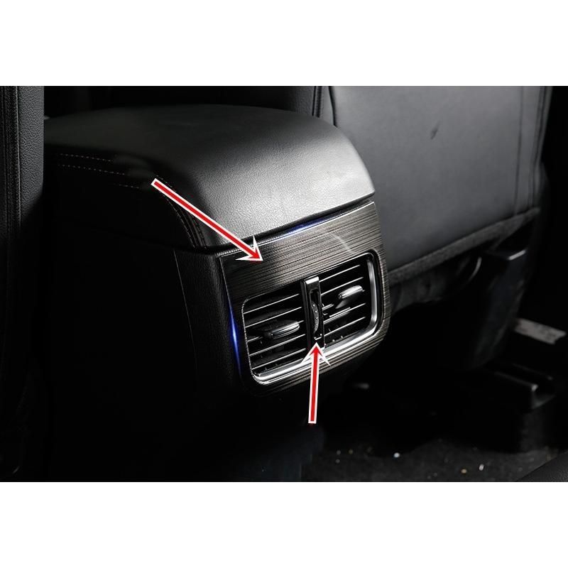 リア エアコン 吹き出し口 カバー ステンレス ブラック 新品 新型 マツダ CX-5 KF系 専用 1PCS