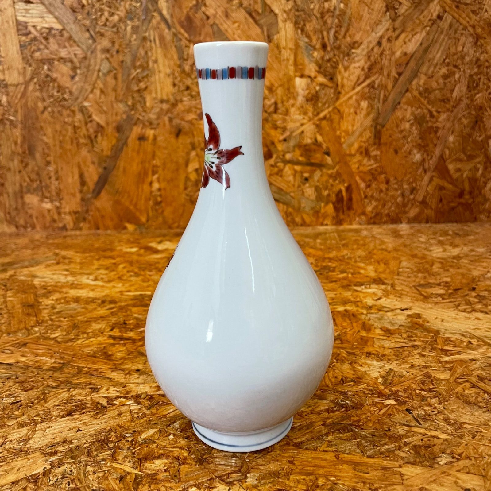 九谷焼 武腰 潤 色絵草花文 徳利 一輪挿し 酒器 花器 花瓶 水差 陶器