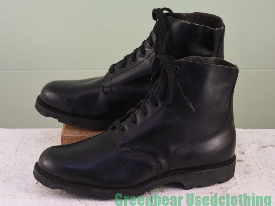Y436 ビンテージ 軍ブーツ 黒 メンズ 41 25.5cm