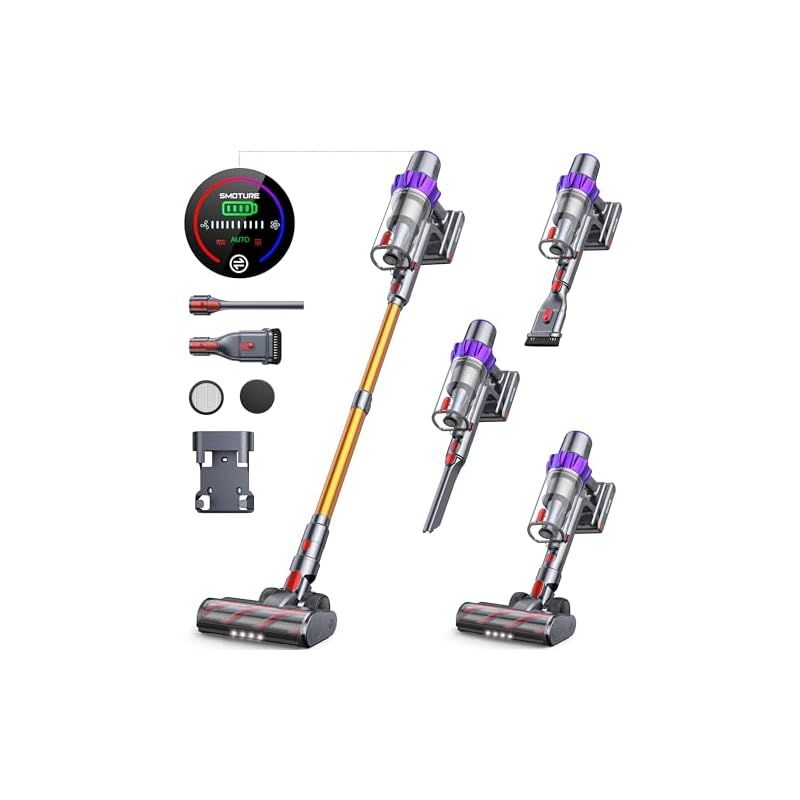 掃除機 コードレス【2024革新モデル】500W 自立式 絡まないヘッド