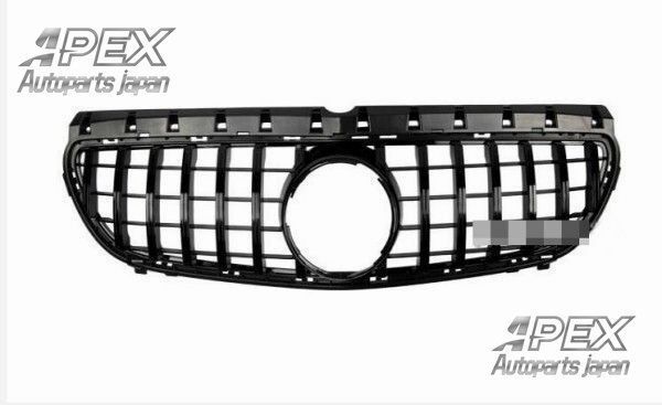 ベンツ Bクラス W246 2012-2014 前期 B180 B200 B250 B260 GTフロントグリル パナメリカーナ シルバー＆ブラック 2色選択