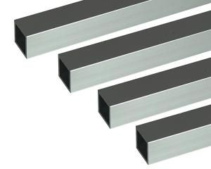 5営業日で発送 安田 アルミ角パイプ 1m 2.0x70x70mm シルバー 4本組