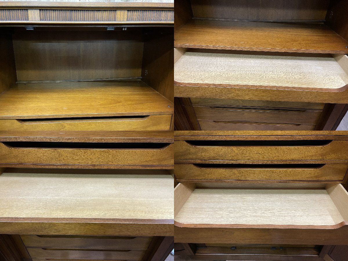 DREXEL HERITAGE ドレクセルヘリテイジ TRIUNE トライユン ワードローブ クローゼット 木製収納家具 洋服 着物箪笥 定価90万円 C 貝437 MARWIL-DEMENAGEMENTS_CH