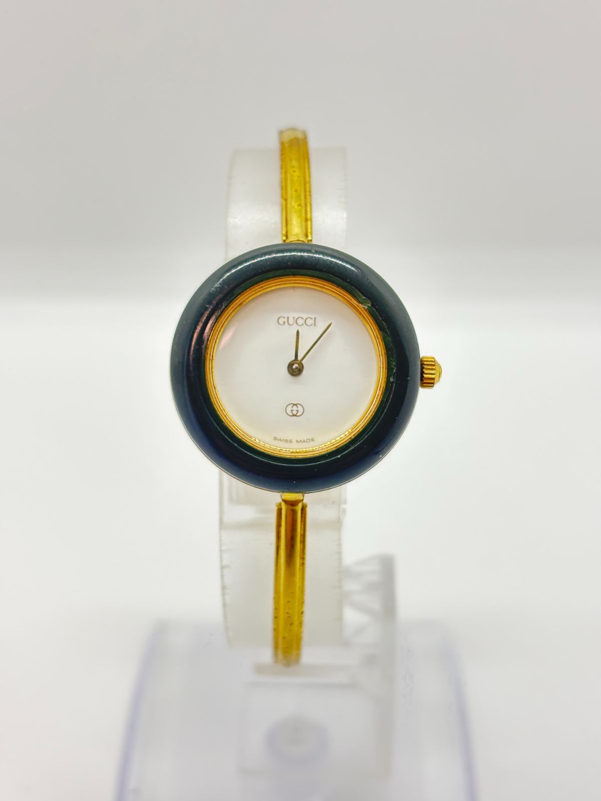 GUCCI グッチ 11/12.2 チェンジベゼル ゴールド ブレスレット クォーツ