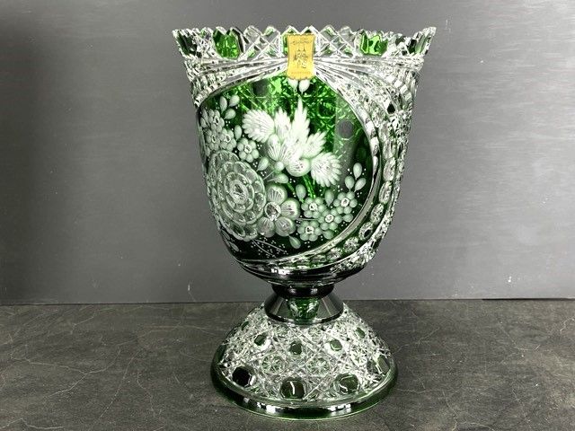 マイセンクリスタル 一輪挿し meissener bleikristall 一輪挿し