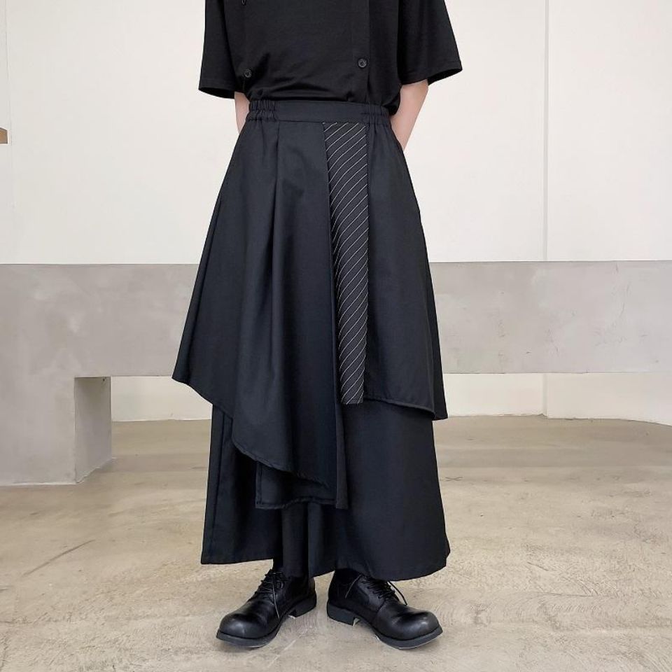 未使用 サルエルパンツ 袴パンツ 男女兼用 ワイドパンツ