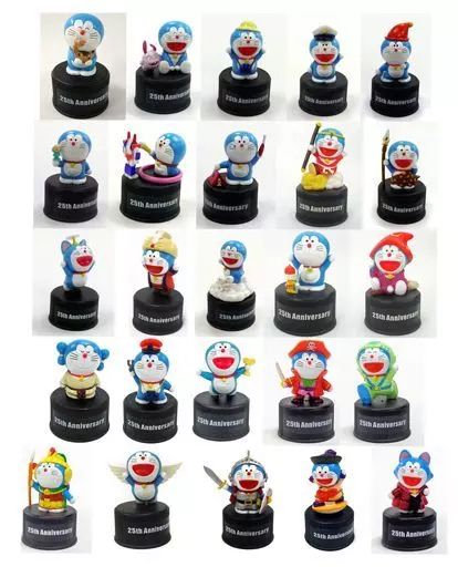 中古】ペットボトルキャップ 全25種セット 「ドラえもん映画25周年記念