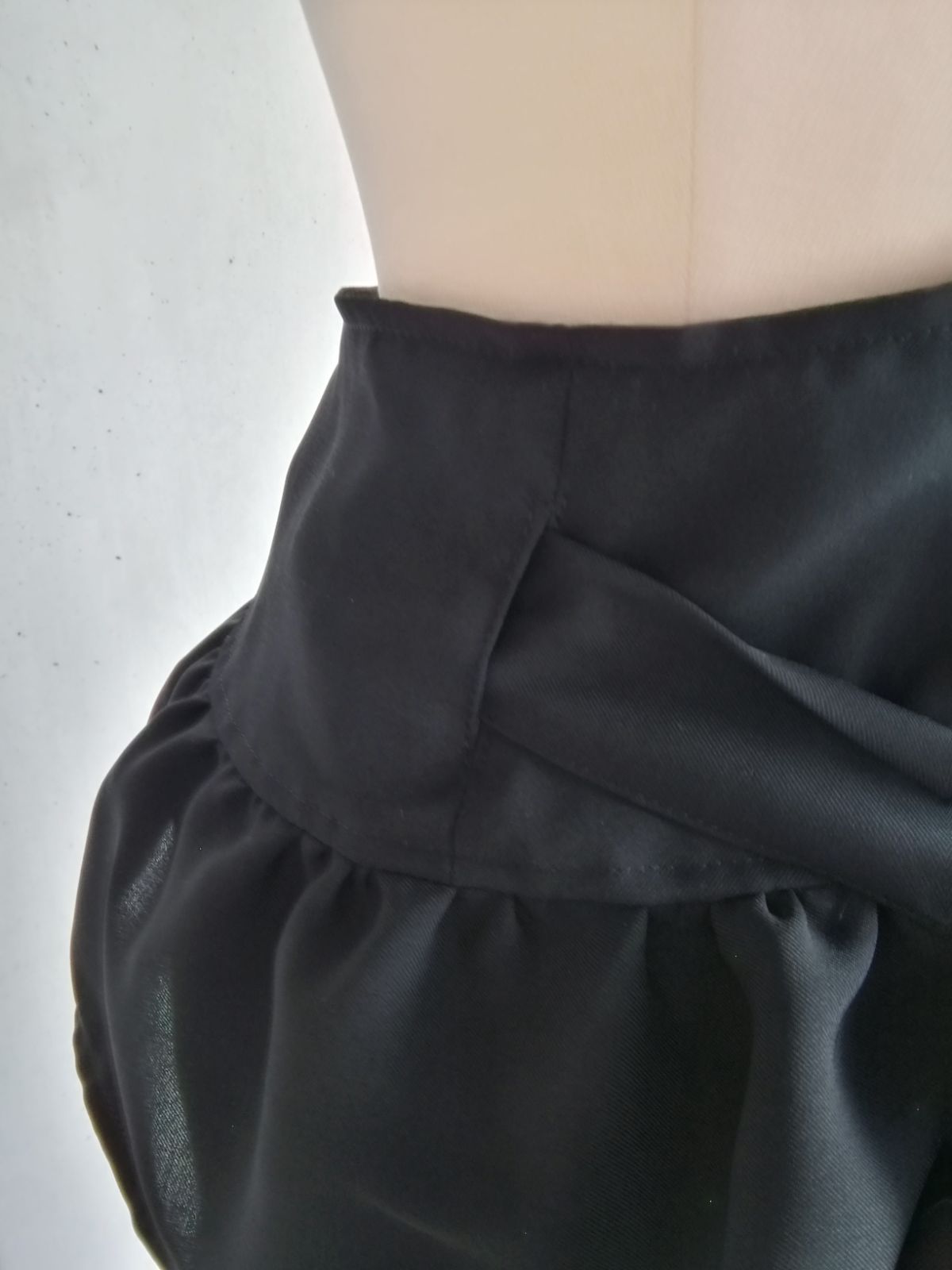 4L～6L ブラック茶道お稽古用エプロン
