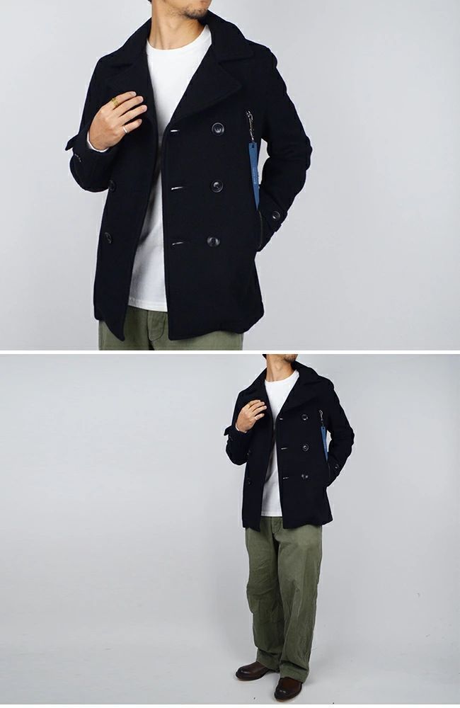 【新品未使用】Schott ショット ジュンハシモト ジップ　コート Pコート junhashimoto(ジュンハシモト)×Schott(ショット) ZIP COAT(ジップ