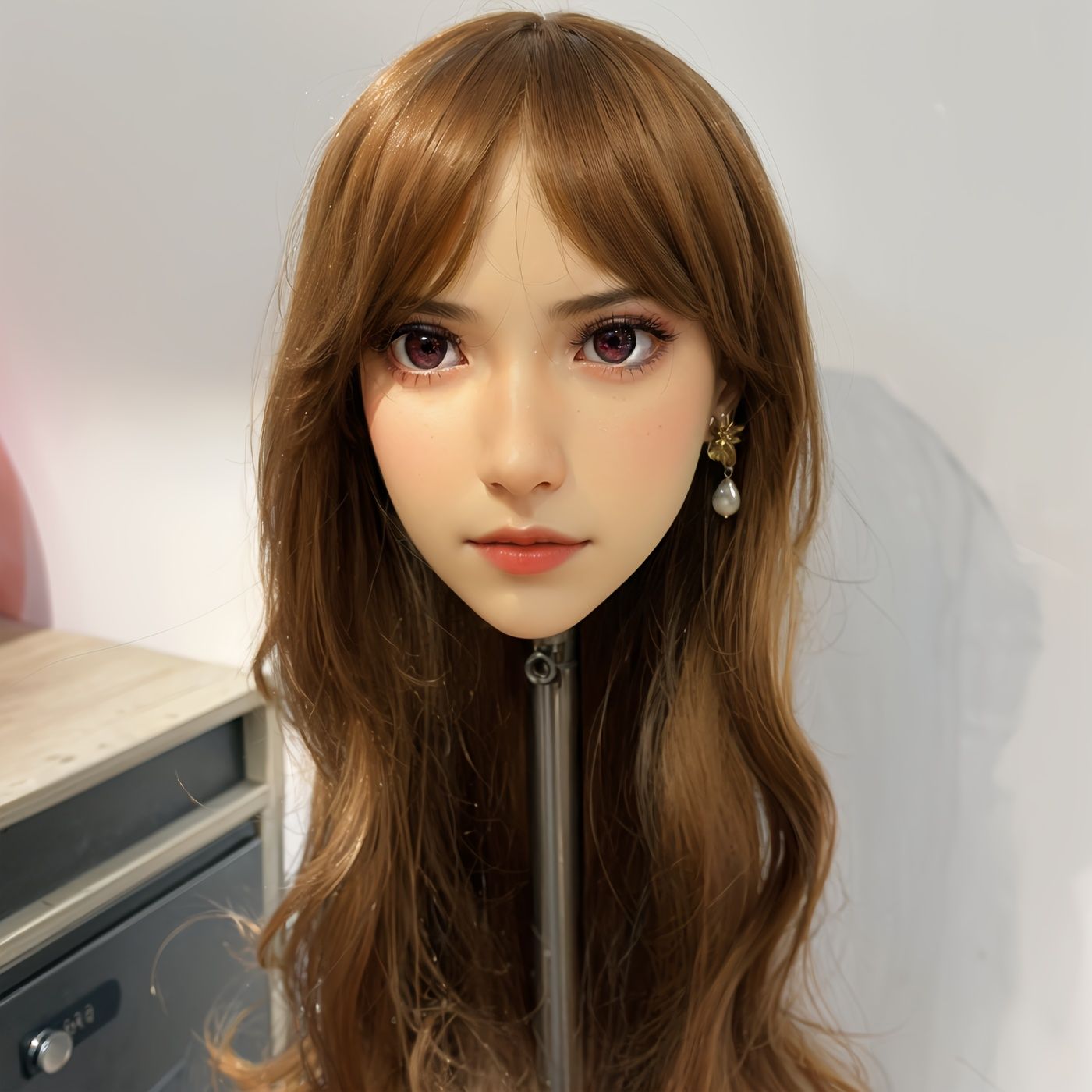 赤いヘッドバンド メイクアップ