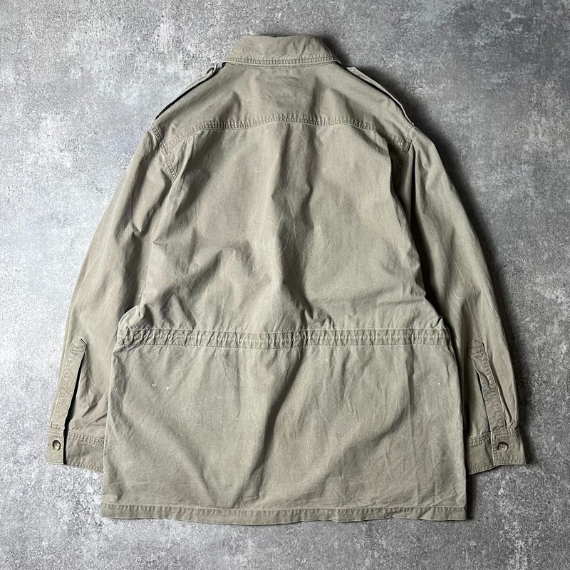 80s 旧タグ BANANA REPUBLIC コットン サファリ ジャケット XL