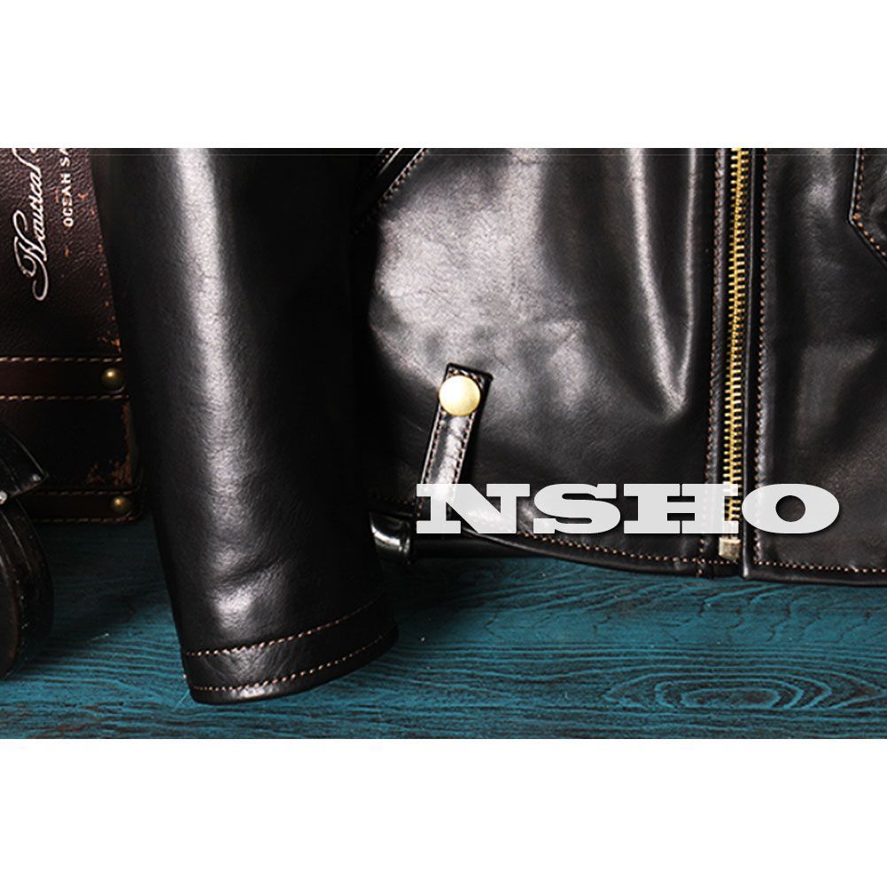 ☆高級 馬革 ホースハイド 50's J-24タイプ ダブルライダース メンズ