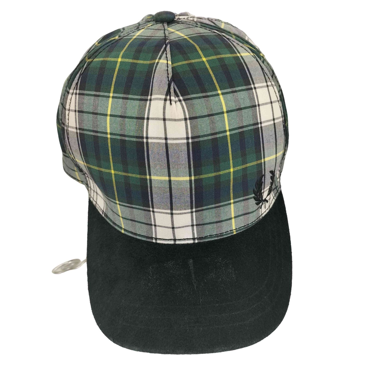 フレッドペリー FRED PERRY スウェード切替チェック 6パネルキャップ メンズ ONE SIZE 