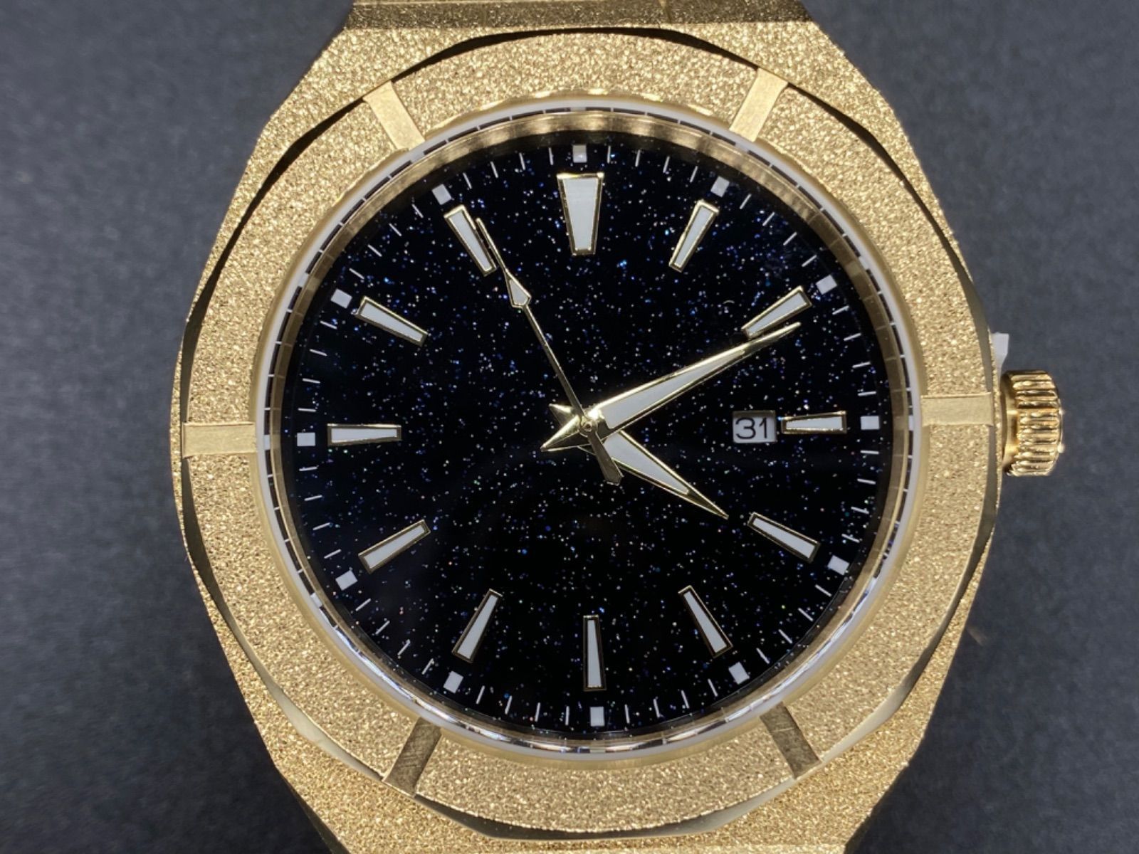 shops専用価格 ケース直径45ミリ ステンレス フロステッド クォーツ 