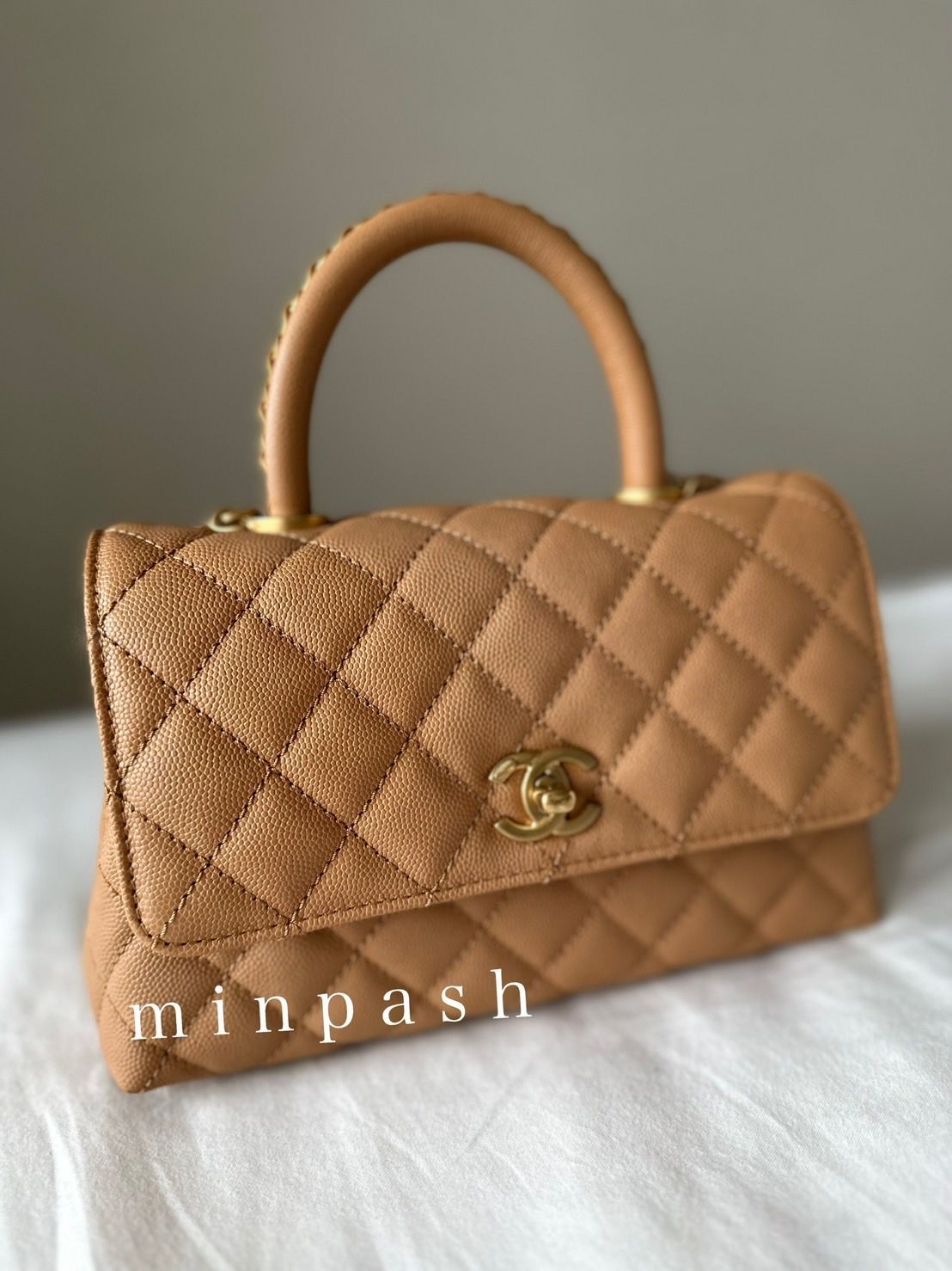 シャネル 23ss ココハンドル XSキャメル チェーン ベージュ Chanel シャネル 23ss ココハンドル XSキャメル チェーン ベージュ