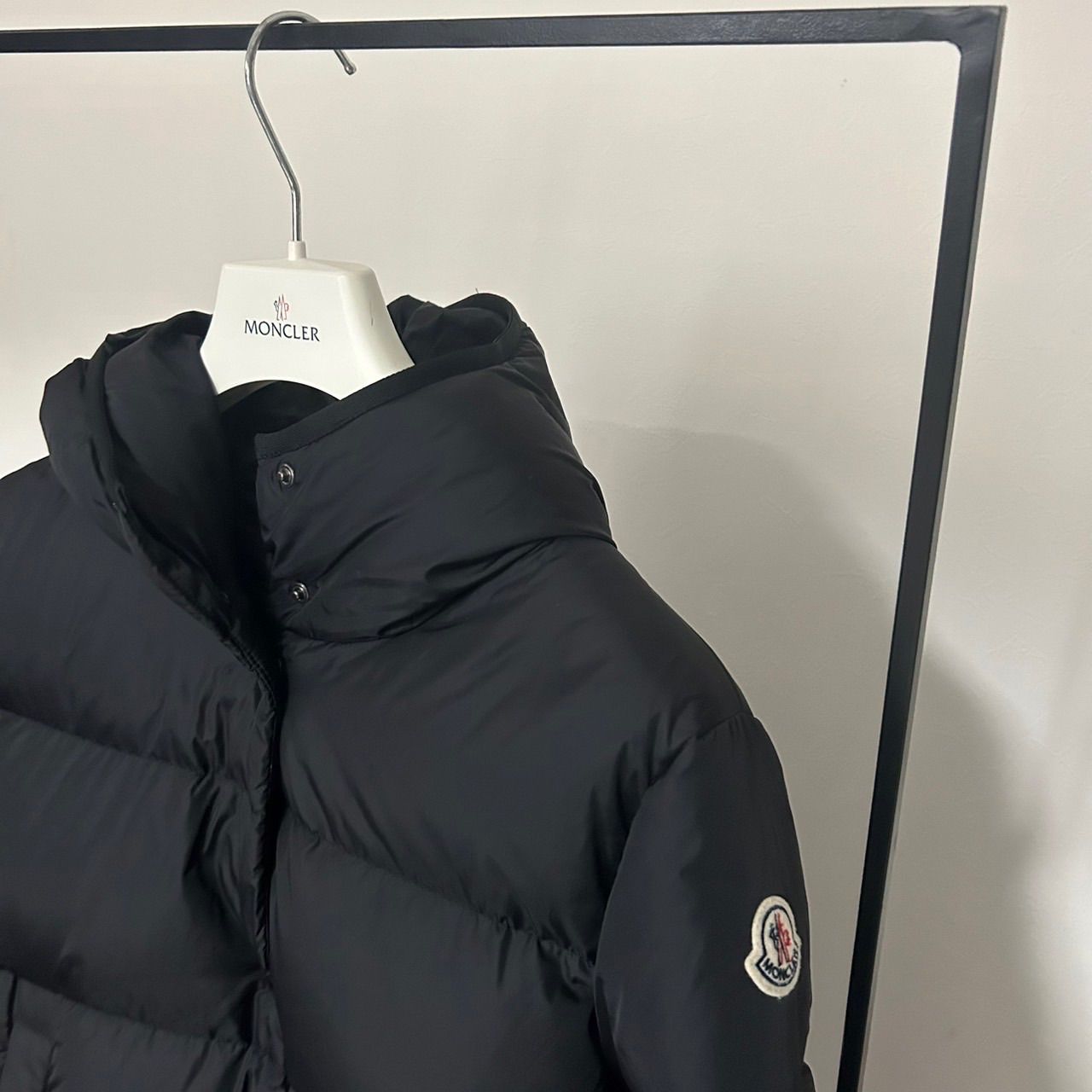 ★モンクレール　MONCLER　BURGAUX　サイズ1　ブラック　正規品★ MONCLER モンクレール☆ダウンジャケット☆BURGAUX☆ブラック