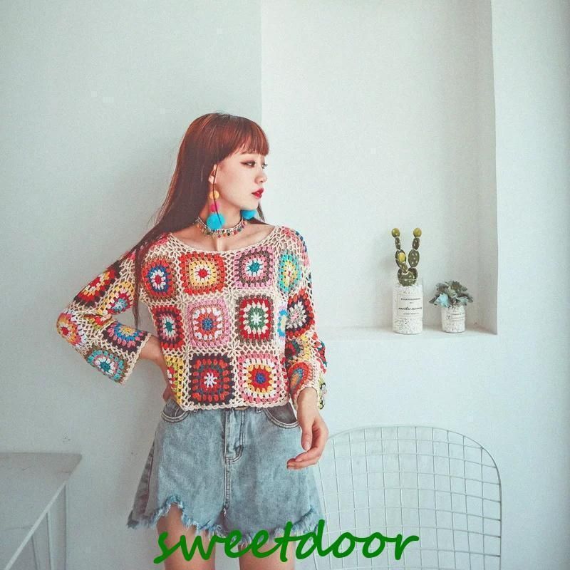 みすずTSUHARU by Samansa Mos2 手編みクロシェニット セール】 手編み