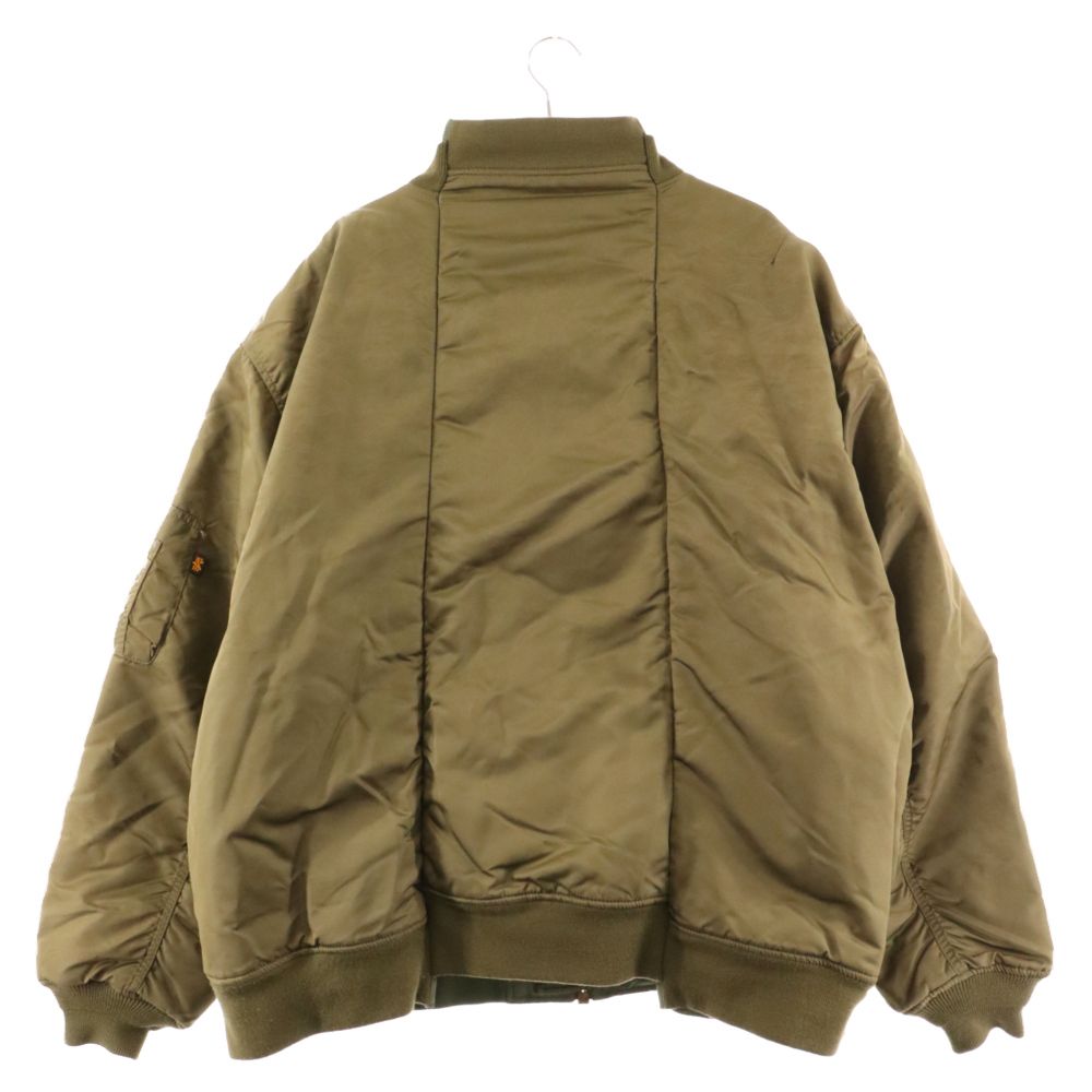 VETEMENTS (ヴェトモン) 18SS×Alpha Reversible Bomber Jacket アルファ リバーシブルボンバージャケット  MA-1 再構築 カーキ WSS18JA25