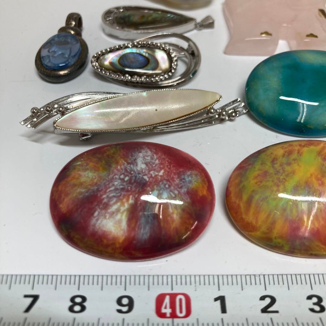 九谷 貝のブローチ アクセサリー 169g 東H6-0407ア8