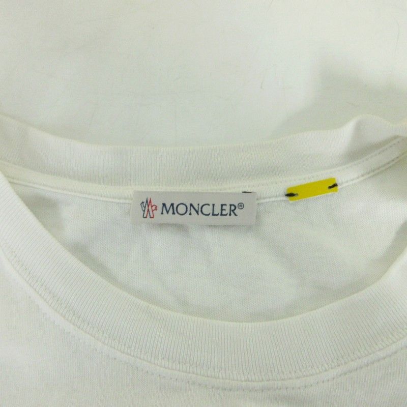 モンクレール MONCLER 7 × フラグメント コラボ 21AW Tシャツ カットソー 半袖 クルーネック ロゴ プリント 星 スター コットン 白  ホワイト M 0514 MKS - メルカリ