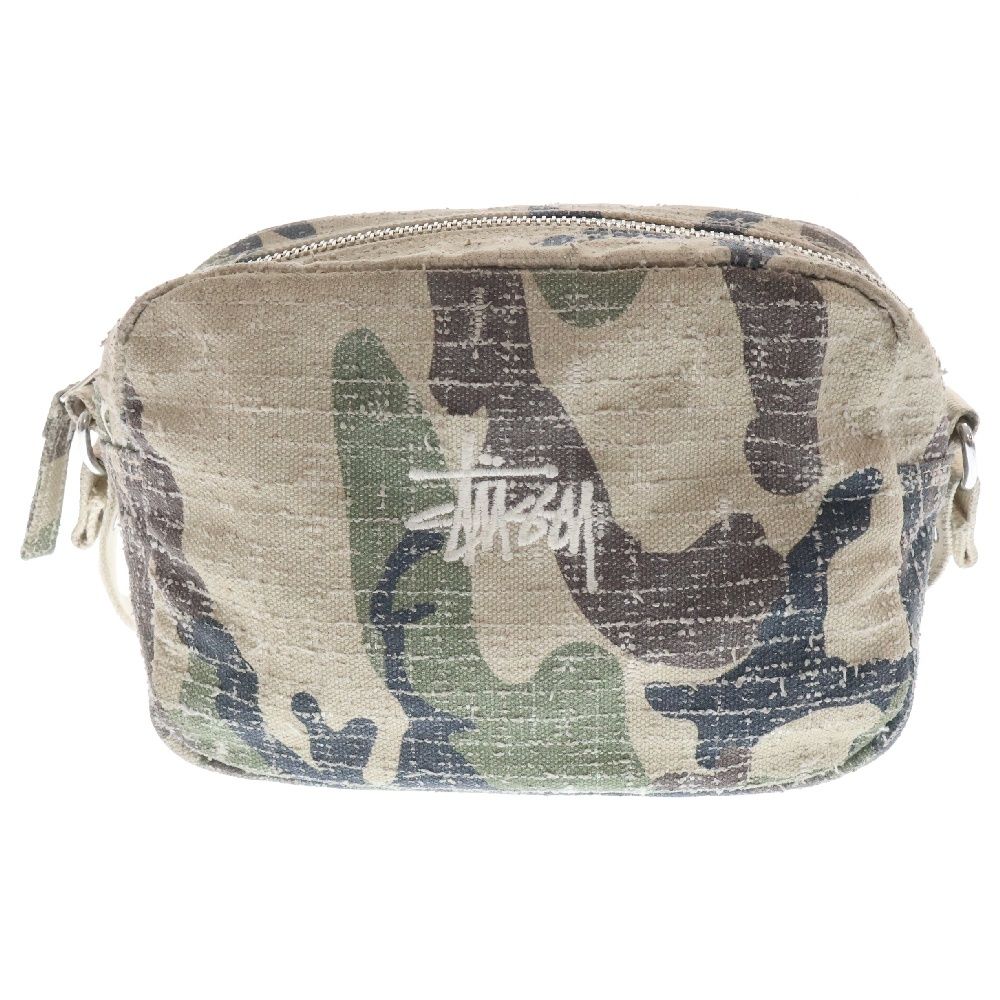 STUSSY Needle Punch Pouch Camo ショルダーバッグ stussy Needle