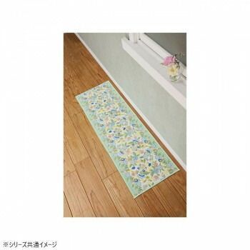 川島織物セルコン ミントン ハドンミニブーケ キッチンマット 50 X 180 cm FT 1233 G グリーン