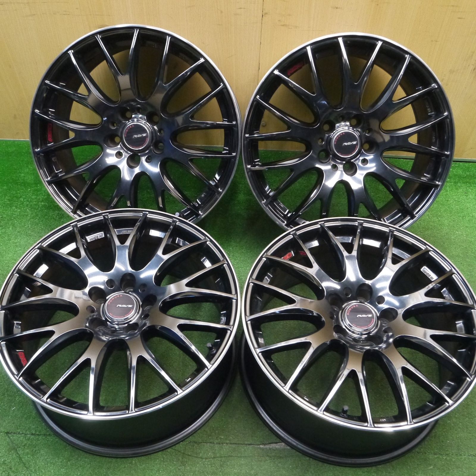 4本価格 RAYS HOMURA 2×9 ホイール 18インチ 18×8J レイズ ホムラ 2X9 PCD114.3|5H 5012203Hホ
