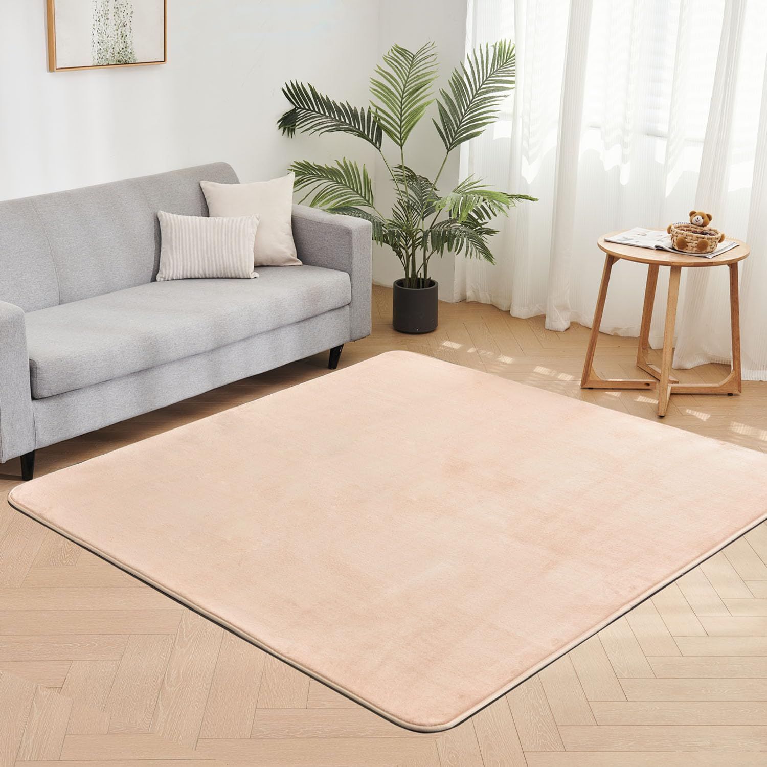 大安売り】aicomri カーペット ラグマット 2畳 ラグ 洗える 185×185cm