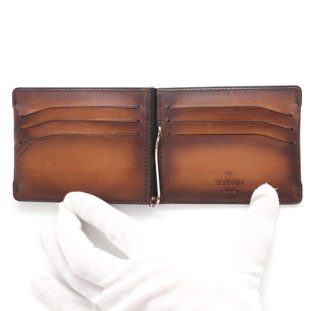 ベルルッティ カードケース カリグラフィ マネークリップ レザー