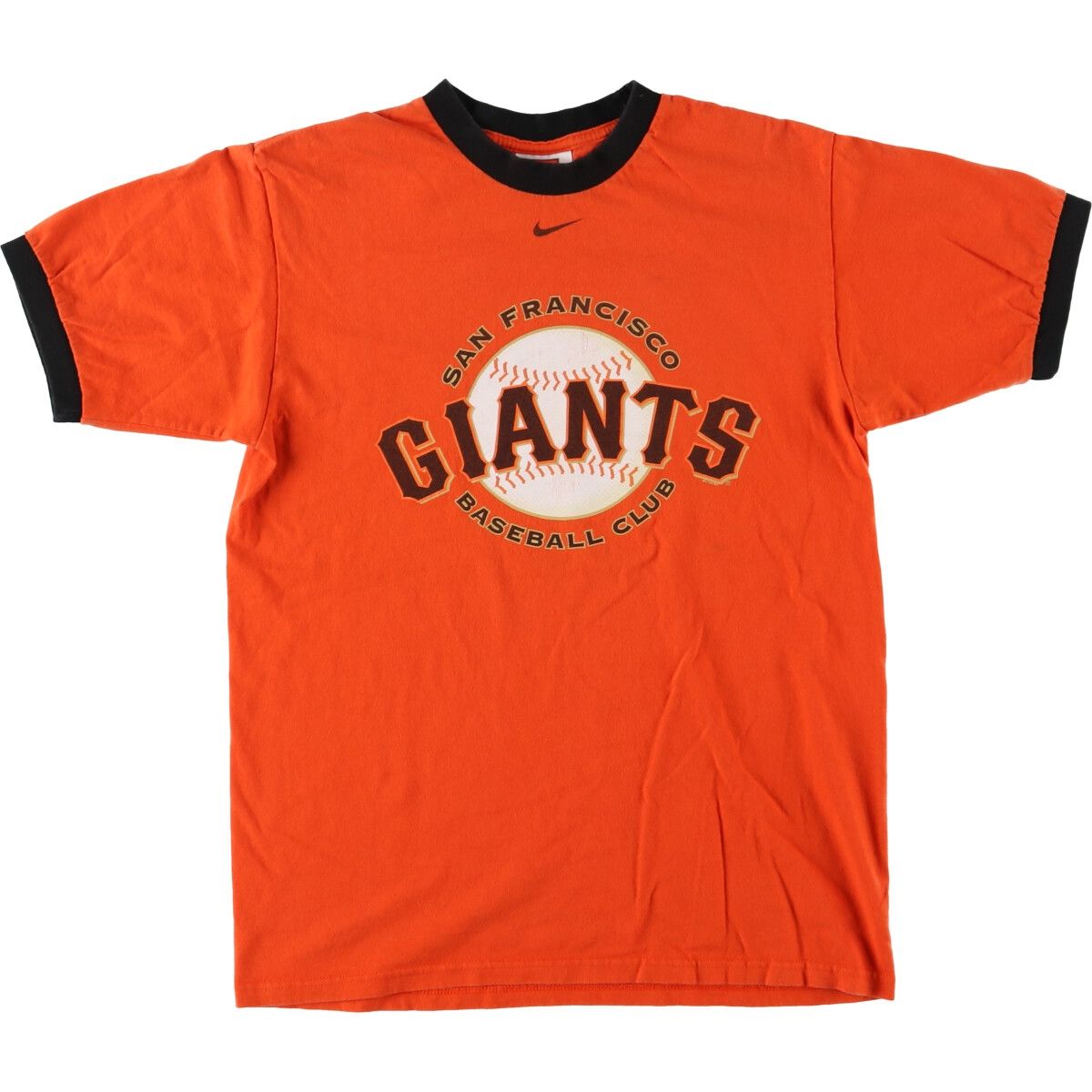 古着 ナイキ NIKE MLB SAN FRANCISCO GIANTS サンフランシスコジャイアンツ リンガーTシャツ メンズS /eaa441558 【中古】/eaa441558