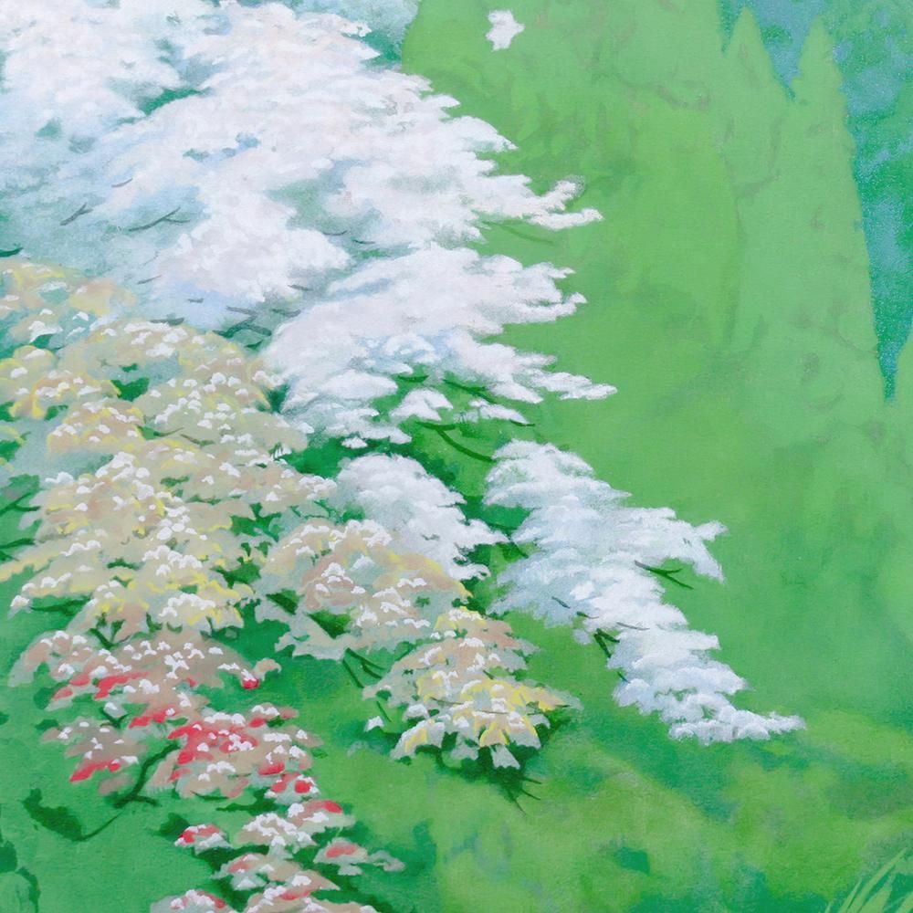 価格依頼額へ真作 岩澤重夫 滝 リトグラフ 直筆サイン ed.150 EA